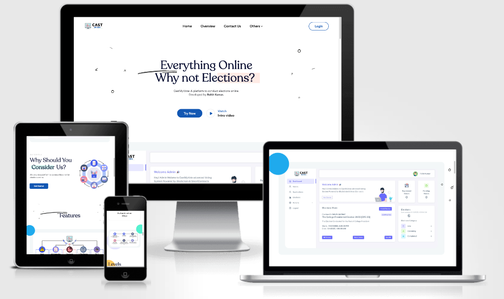 CastMyVote: Online Voting System with Blockchain preview