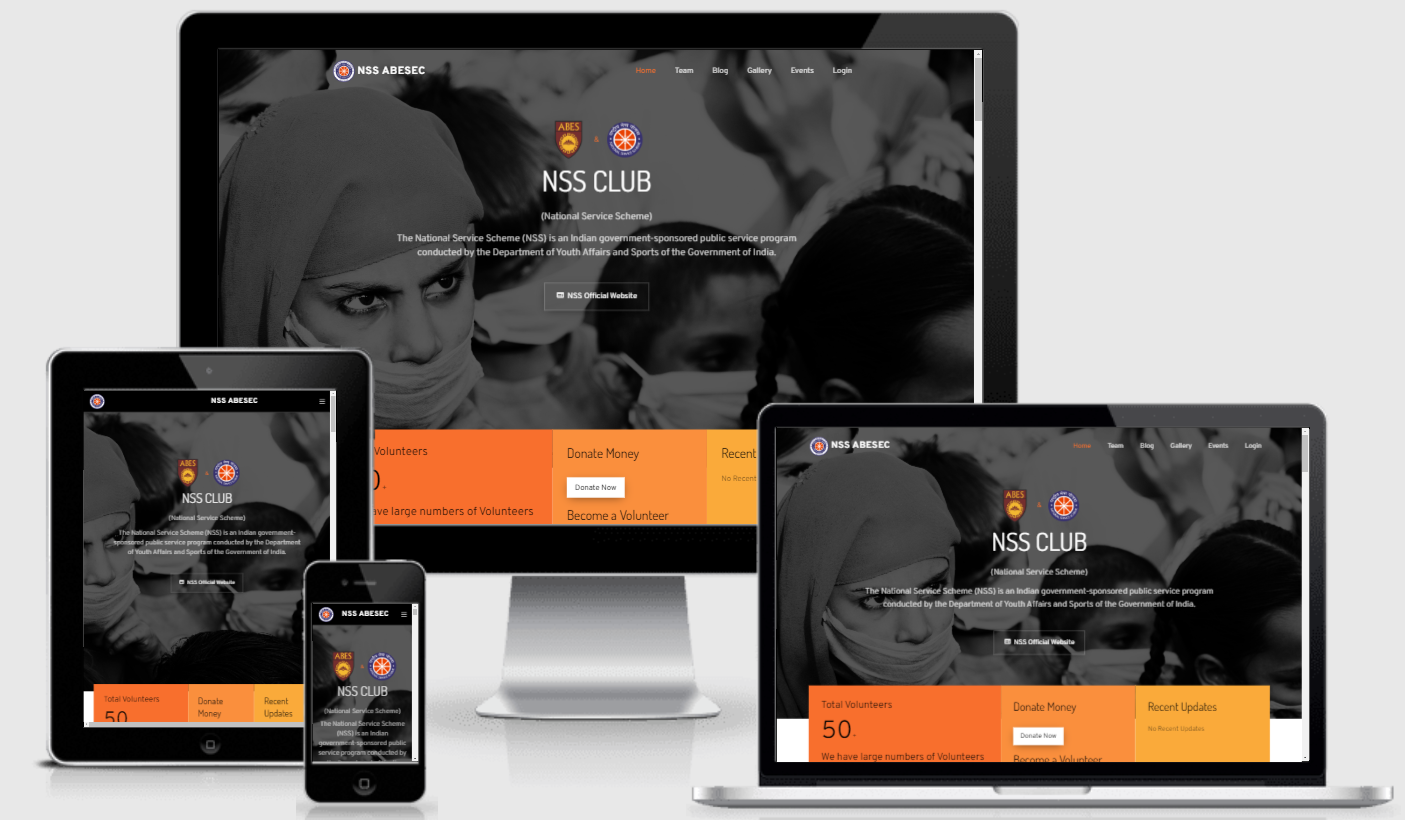 NSS CLUB (ABESEC) OFFICIAL WEBSITE & ADMIN PORTAL preview